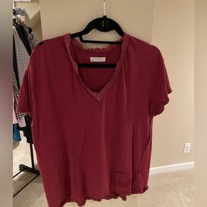 Free people distressed t shirt